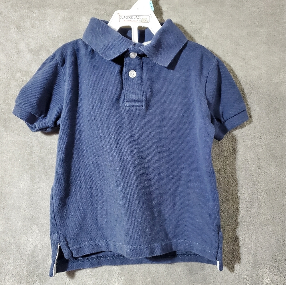 Greendog  100% Cotton Toddler Polo Shirt Navy Blue Size 2T